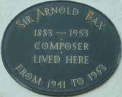 Arnold Bax Plaque
